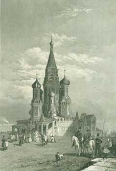 Item #63-1113 Die Cathedrale Wassili Blaggenoi in Moskua (Cathedral Vasily Blazhenny, Moscow)....