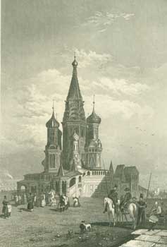 Item #63-1114 Die Cathedrale Wassili Blaggenoi in Moskua (Cathedral Vasily Blazhenny, Moscow)....