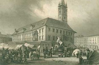 Item #63-1132 Der Oberring In Olmutz (Engraving of the Oberring in Olmutz). Carl Joseph Meyer