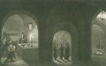 Item #63-1134 Die Heiligen-Gruft in Kiev (The Holy Crypt in Kiev). Carl Joseph Meyer.