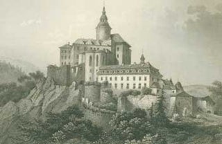 Item #63-1151 Schloss Friedland In Bohmen (Castle Lednice in Moravia). Carl Joseph Meyer