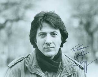 Item #63-1188 Publicity Photograph Signed Dedication by Dustin Hoffman. Dustin Hoffman