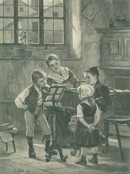 Item #63-1217 Musikalische Unterhaltung (Musical entertainment). Gustav Igler, Brendamour, engrav