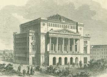 Item #63-1250 Abgebrannte Theater In Riga. Aufnahme, phot.