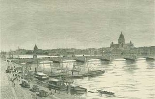 Item #63-1261 Die Newa-Brucke in St. Petersburg (The Neva Bridge in St. Petersburg). Carl Joseph...