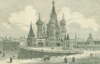 [Roevens, E. (engrav.); Henri De Montaut (after)?] - La Cathedrale de Saint-Basile, a Moscou (St. Basil Cathedral, Moscow)