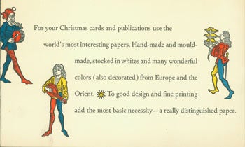 Item #63-1477 For Your Christmas Cards. des., print, Stevens-Nelson Paper Corporation, Spiral Press.