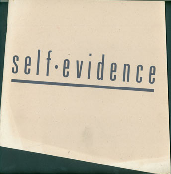Item #63-1499 Self-Evidence. May 5 through June 11, 1989. Los Angeles Contemporary Exhibitions, Larry Rinder, cur.