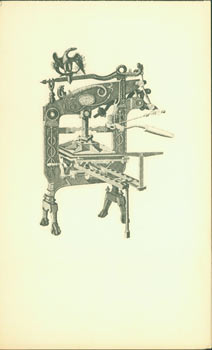 Item #63-1536 Columbian Press Invented By George Clymer Anno Domini 1813, Made in Philadelphia....