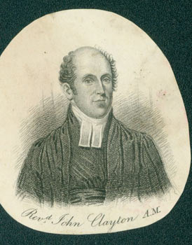 Item #63-1601 Rev.d John Clayton. Early 19th Century English Engraver