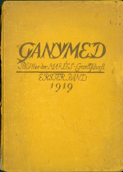 Item #63-1626 Ganymed. Blatter der Marees-Gesellschaft. Erster Band 1919. Julius Meier-Graefe, Rudolf Grossmann, litho.