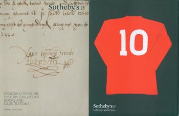 Sotheby's (London) - English Literature, History, Children's Books and Illustrations. London, 12 July, 2016. Sale Number: L16404. Lots # 1-266