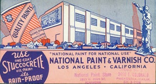Item #63-1681 National Paint For National Use. National Paint, Varnish Co, CA Los Angeles