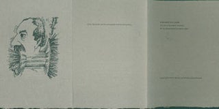 Item #63-1708 A Broad (Back) Side. Perishable Press Limited, Walter Hamady, Walter Askin, illustr