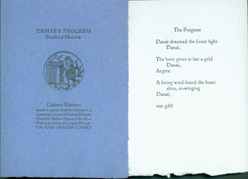 Morrow, Bradford; Andrew Hoyem (print) - Danae's Progress
