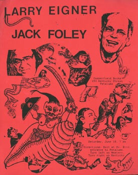 Item #63-1723 Poster for Poetry Reading Featuring Larry Eigner & Jack Foley, at Copperfield...