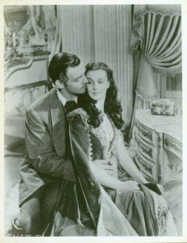 Item #63-1732 Publicity Photograph from Gone With The Wind, featuring Clark Gable, Vivian Leigh....