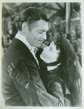 Item #63-1733 Publicity Photograph from Gone With The Wind, featuring Clark Gable, Vivian Leigh....