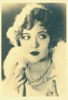 Item #63-1764 Print of Autographed Publicity Photograph of Marion Davies, promoting the 1929 film Marianne. Cosmopolitan Productions, Marion Davies, CA Hollywood.