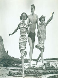 Item #63-1792 Cameraman Peeks-In On Hollywood Beach Party (No.2). Promotional Photograph of Anne...