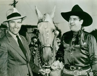 Item #63-1800 When Hollywood Stars Go To The Circus. Preston Foster & Ken Maynard in promotional...