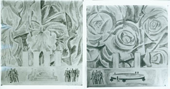 Item #63-1858 Borovsky Set Designs for a La Traviata production. Giuseppe Verdi, Maria Piave, David Borovsky, libretto, art, phot., Alma Law ?