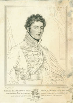 Item #63-1907 Richard Plantagenet Grenville, Marquis of Chandos. Robert Graves, engrav