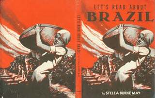 Item #63-1987 Dust Jacket only for Let's Read About Brazil. Stella Burke May