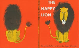 Item #63-1991 Dust Jacket only for The Happy Lion. Louise Fatio, Roger Duvoisin, illustr