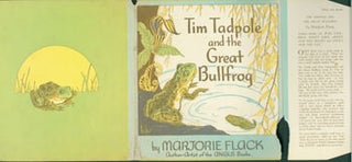 Item #63-1995 Dust Jacket only for Tin Tadpole And the Great Bullfrog. Marjorie Flack
