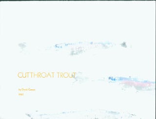 Item #63-2071 Cutthroat Trout. Signed limited edition. Derek Cowan