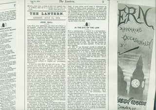 Item #63-2081 The Lantern. No. 2, July 15, 1874. Ambrose Bierce, Faustin, ill
