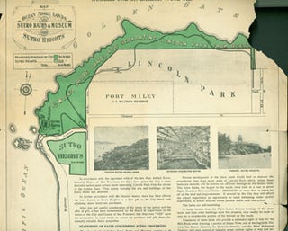 Item #63-2085 Map Of Ocean Shore Lands, Sutro Baths & Museum. Sutro Heights [San Francisco]. Vote...