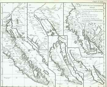 Olmsted, Duncan H.; Didier Robert de Vaugondy - A Map of California. Showing Its Delineation at Various Periods. With an Explanation Compiled from Various Sources