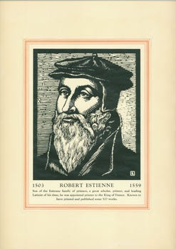 [Butler Paper Company.] - Robert Estienne 1503-1559