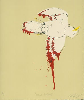 Item #63-2138 Blood Feathers. Numbered 3 of 5. Signed by the Artist. Wesley Gibson