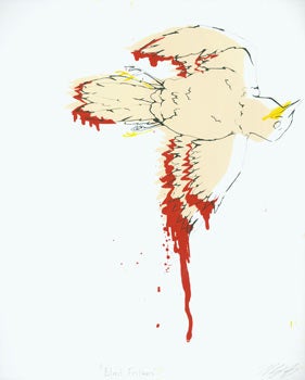 Item #63-2139 Blood Feathers. Numbered 1 of 5. Signed by the Artist. Wesley Gibson