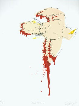 Item #63-2142 Blood Feathers. Numbered 5 of 5. Signed by the Artist. Wesley Gibson