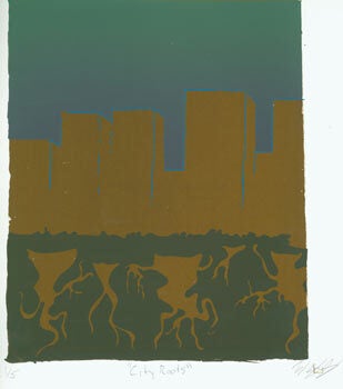 Item #63-2145 City Roots. Numbered 1 of 5. Signed by the Artist. Wesley Gibson