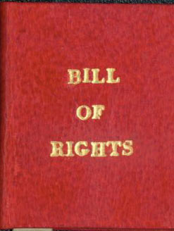 Item #63-2240 The Bill Of Rights. Borrower's Press, Jane Bernier