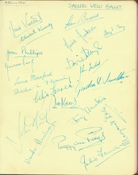 Item #63-2332 Original Autographs by Beryl Grey, June Vincent, Elisabeth Kennedy, Joan Phillips,...