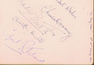 Item #63-2343 Original Autographs by Charles Donning, Cyril Ritchard, Madge Elliot, Christopher...