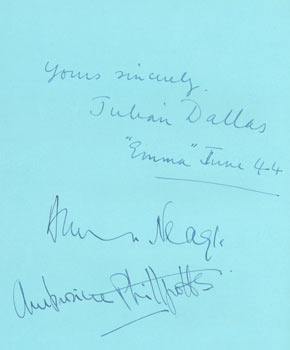 Julian Dallas, Anna Neagle, & A. Phillpotts - Original Autographs by Julian Dallas, Anna Neagle, & A. Phillpotts