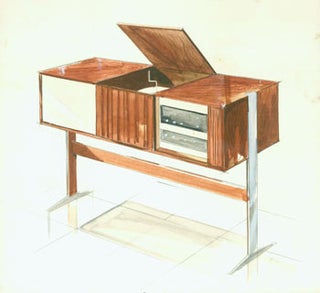 Item #63-2403 Hi-Fi Stereo. Mid Century Modern Design. Vesta Kirby
