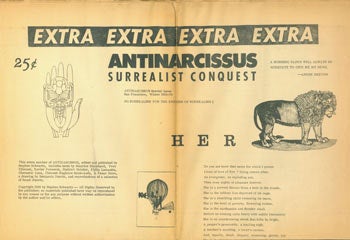 Item #63-2447 Antinarcissus: Surrealist Conquest. Special Issue 1969-70. Stephen Schwartz, Maurice Blanchard Philip Lamantia, Yves Ellouet.