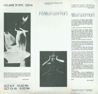 Item #63-2480 Program for Invisible Woman. Surrealist Dance. October 1977. Alice Farley, Theater...