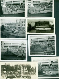 Item #63-2565 Twelve Photographs of the 50th Tournament of Roses Parade, with ten year old Grand...