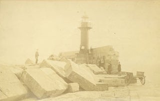 Item #63-2589 Dover Pier After The Storm, December 1876. Dover Waterloo Crescent, UK Folkestone,...