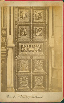Item #63-2597 Door In Hamburg Cathedral. E. Ladrey, Phot