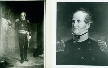 Miner Kilbourne Kellogg; The New-York Historical Society - Black and White Glossy Photographs of Oil Painting of General Winfield Scott, Painted by Miner Kilbourne Kellogg [1851]